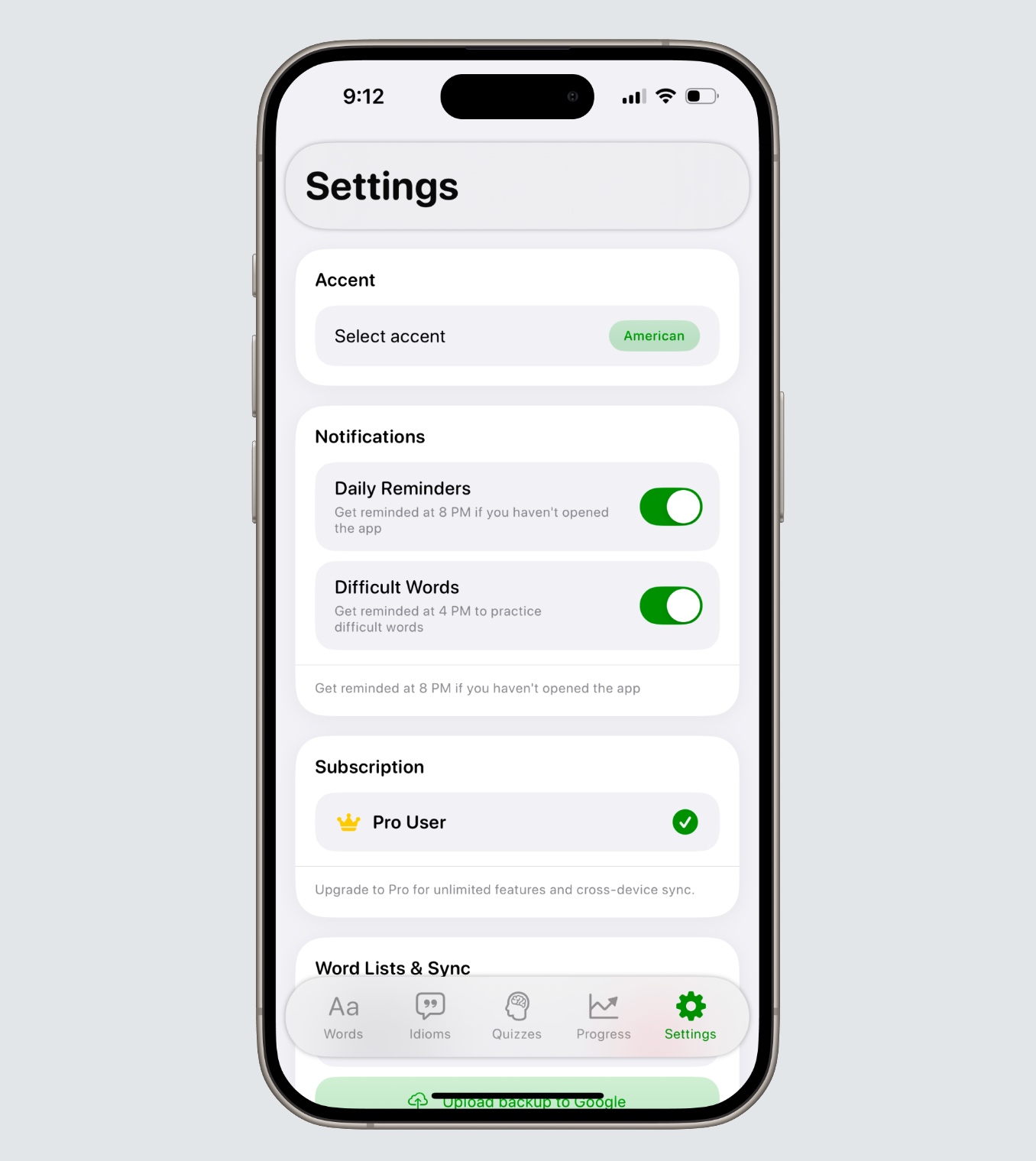 Settings & Customization