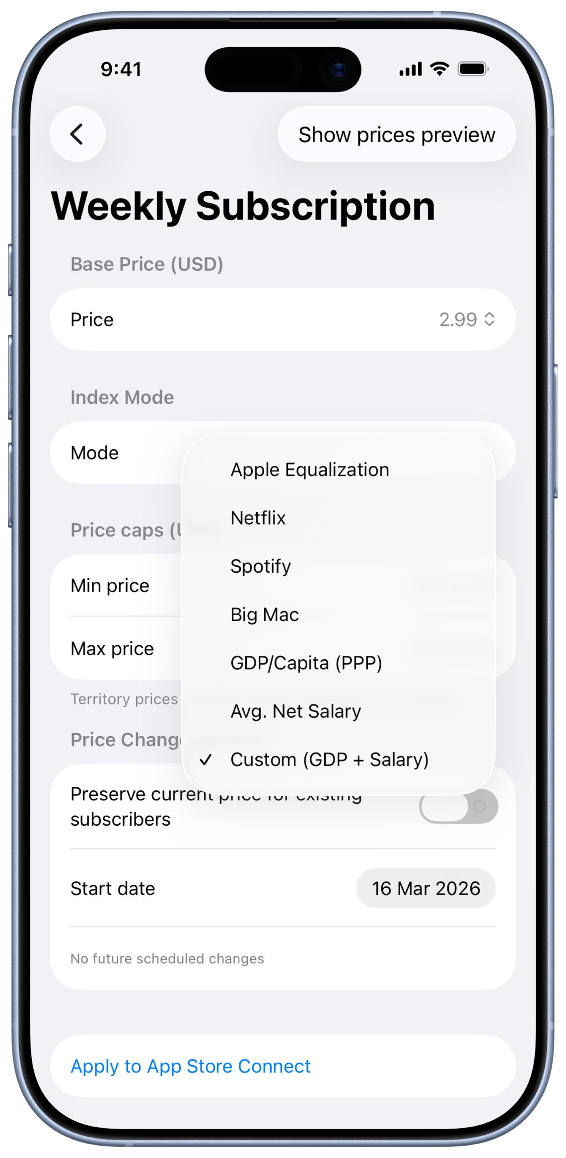 PriceWizard on iPhone showing product details