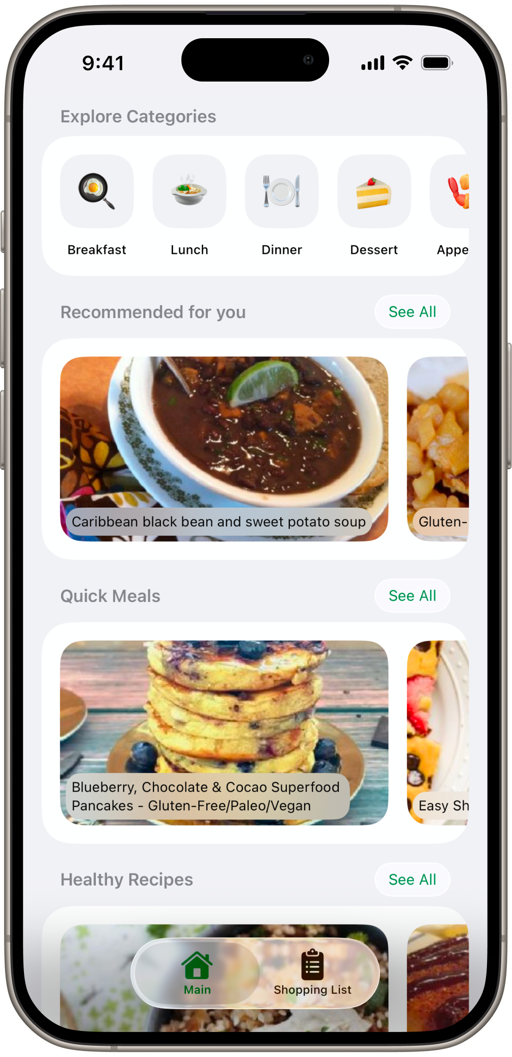 Pure Bite Main Page - Discover trending recipes
